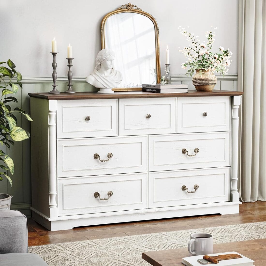Farmhouse 7-Drawer Dresser – Pamapic