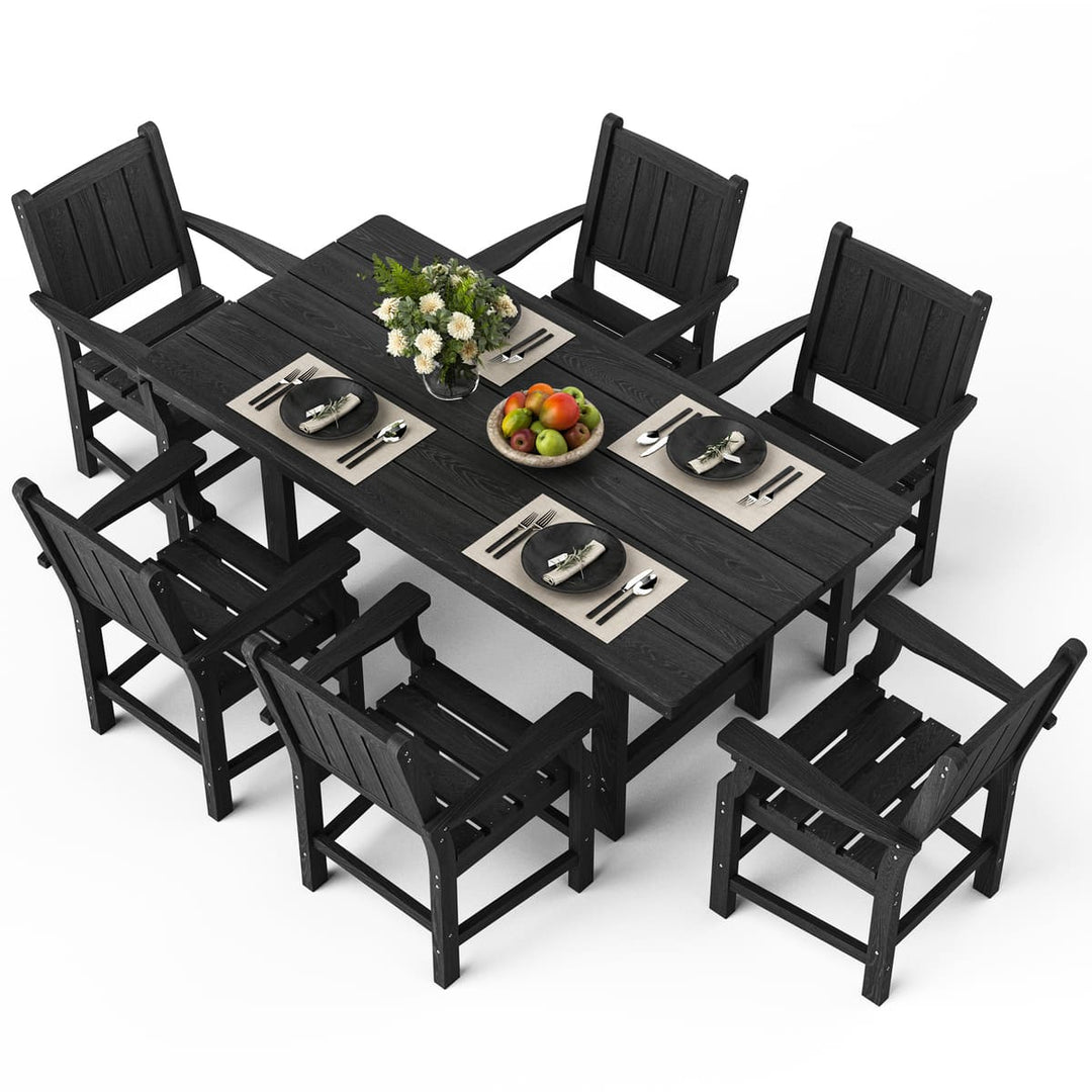 Pamapic The Part of HDPE Outdoor Dining Sets