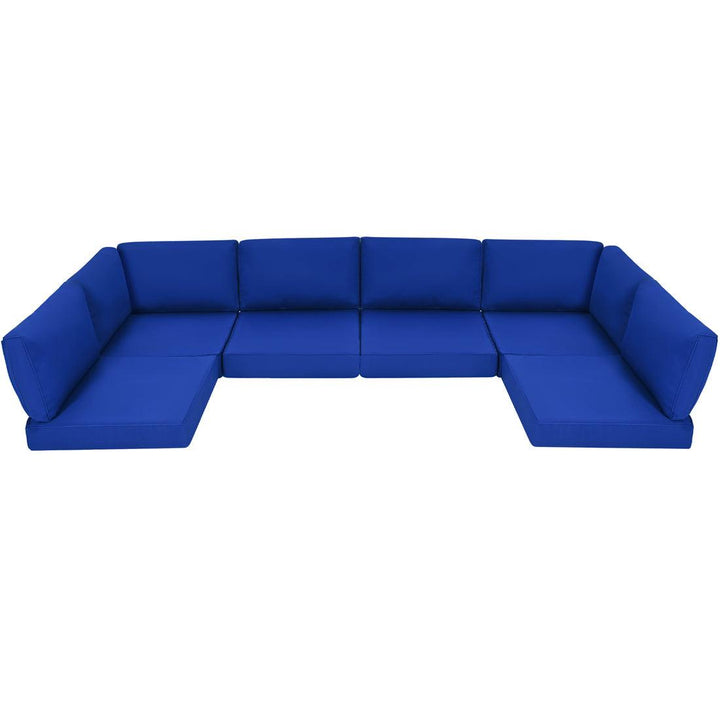 Pamapic 14 Pieces Replacement Cushions for Patio Furniture, Waterproof UV Resistant