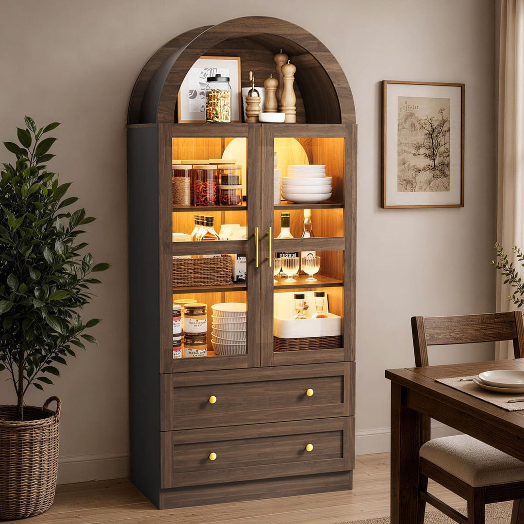 71" Arched Storage Cabinet Assembly Guidance