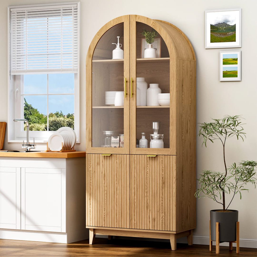 How to Maximize Storage with a Farmhouse Arched Cabinet？