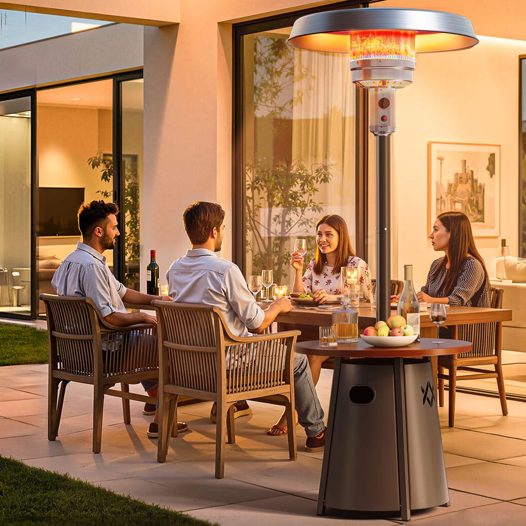 Can you use a patio heater in a garage?