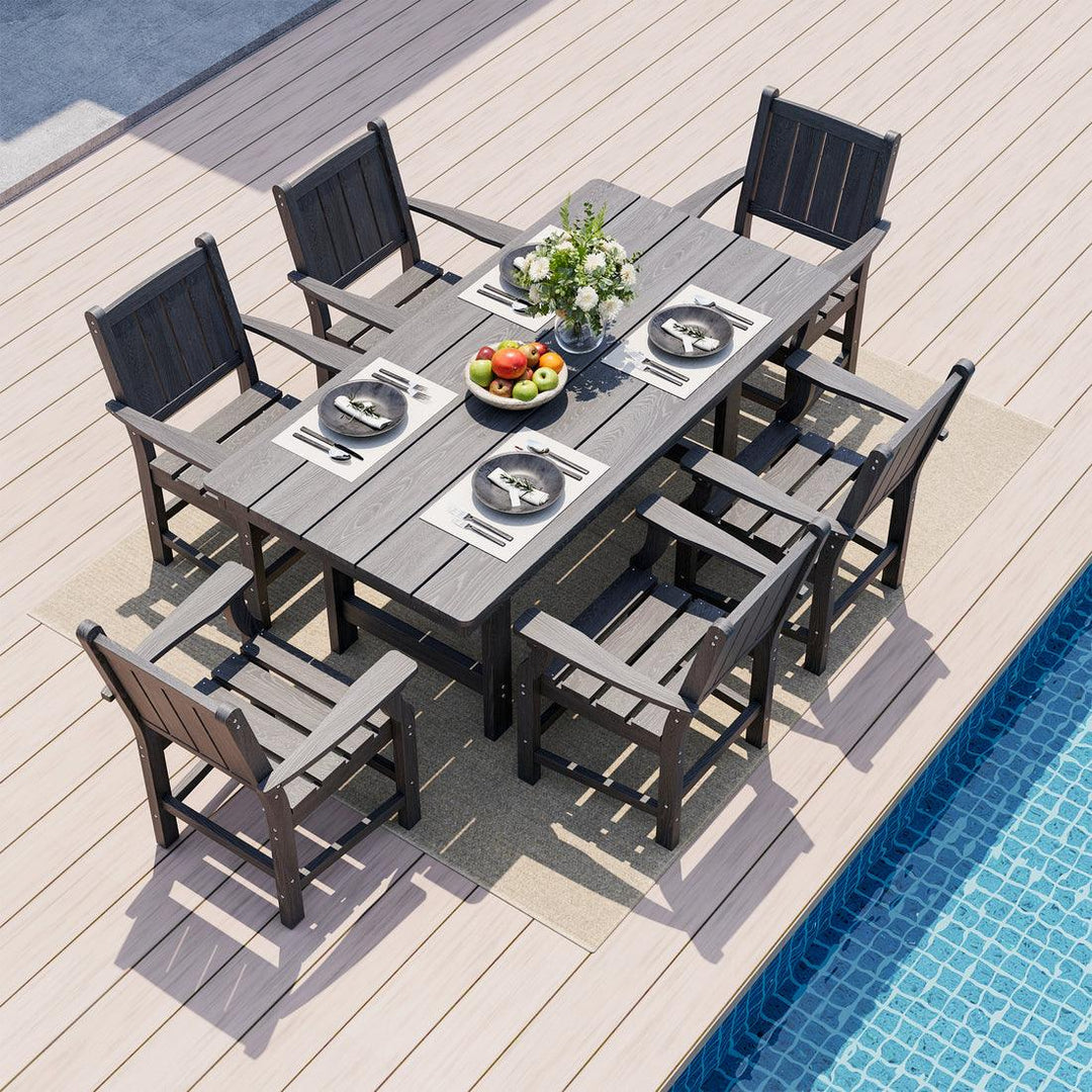 HDPE Outdoor Dinning Set (7 Pieces) Assembly Guidance