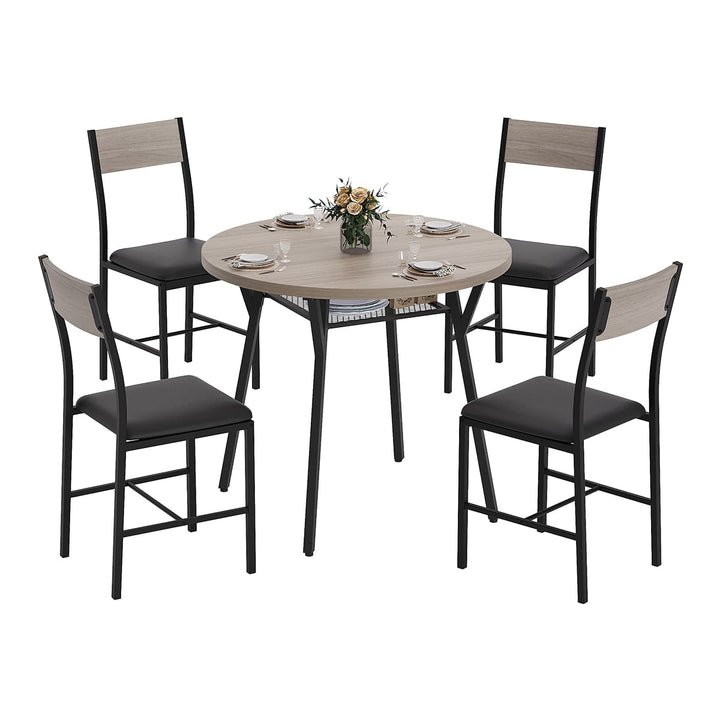 Indoor Round Dining Set, 5-Piece