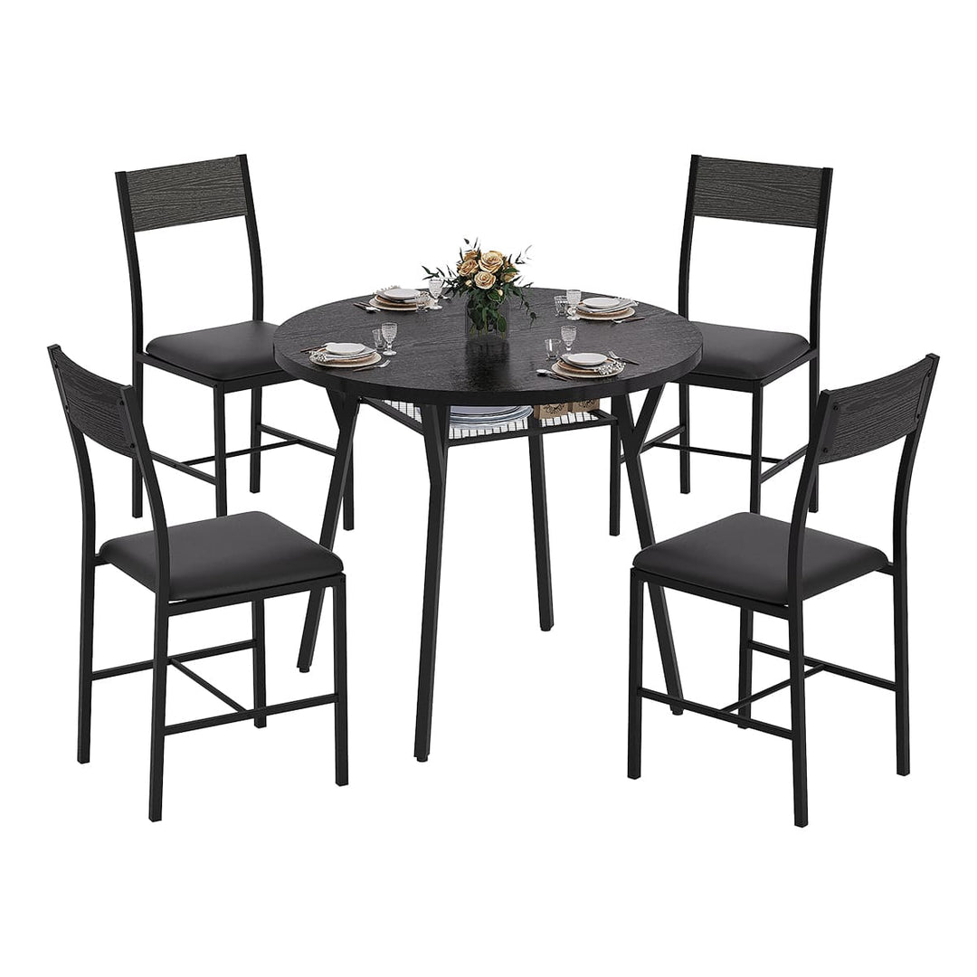 Indoor Round Dining Set, 5-Piece