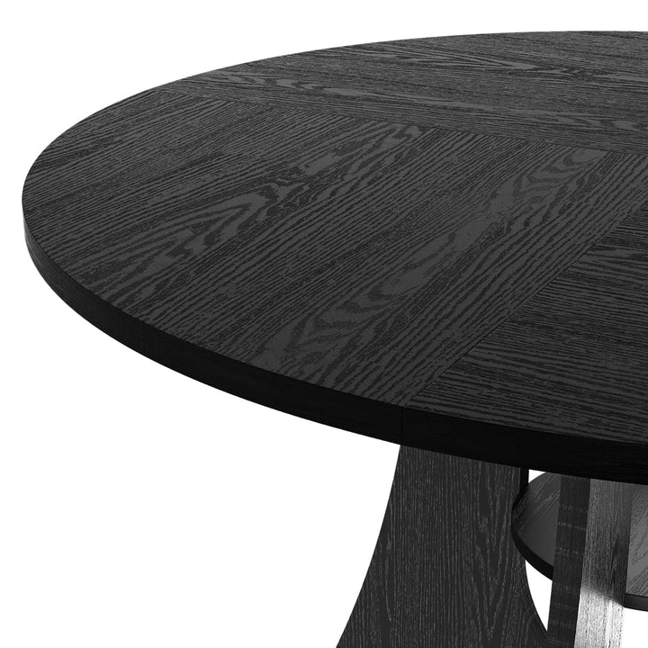 Indoor Cross-Pedestal Round Dining Set, 7-Piece