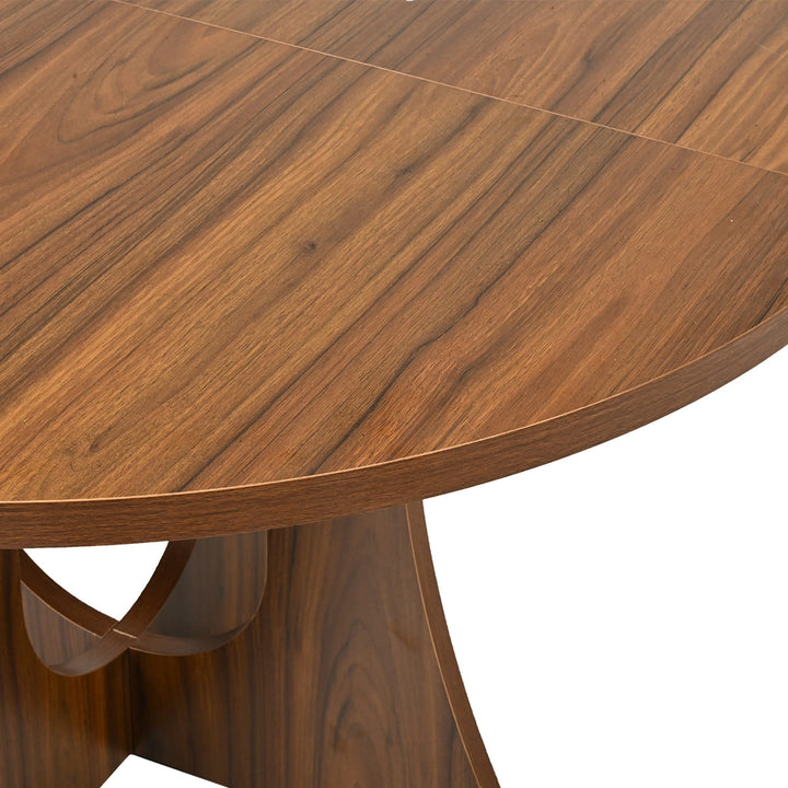 Indoor Cross-Pedestal Round Dining Set, 7-Piece