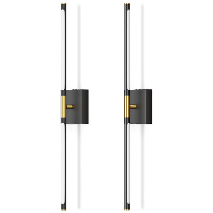 Rechargeable LED Wall Sconces with Remote, Set of 2