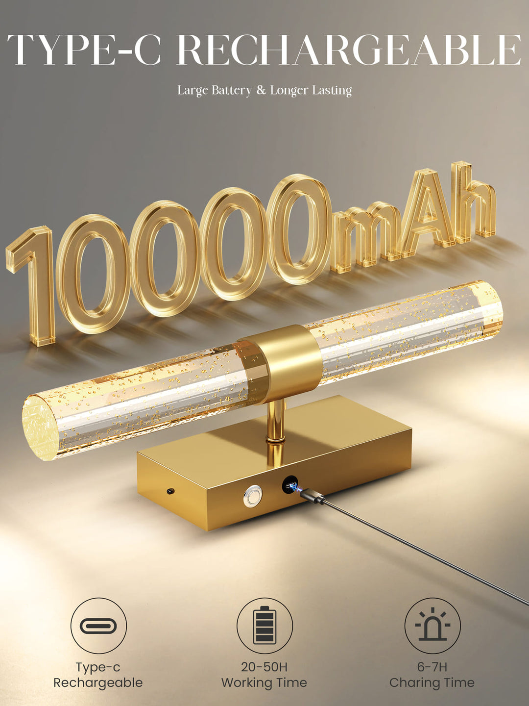 Cordless Crystal Bubble Wall Sconces, Set of 2