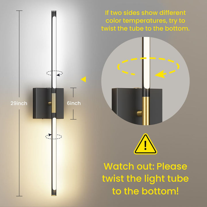 Rechargeable LED Wall Sconces with Remote, Set of 2