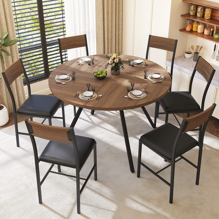 Indoor Round Dining Set, 7-Piece