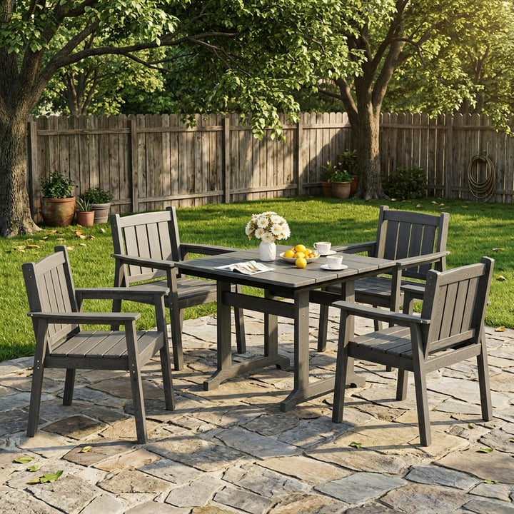 Corex HDPE Outdoor Dining Set, 5-Piece