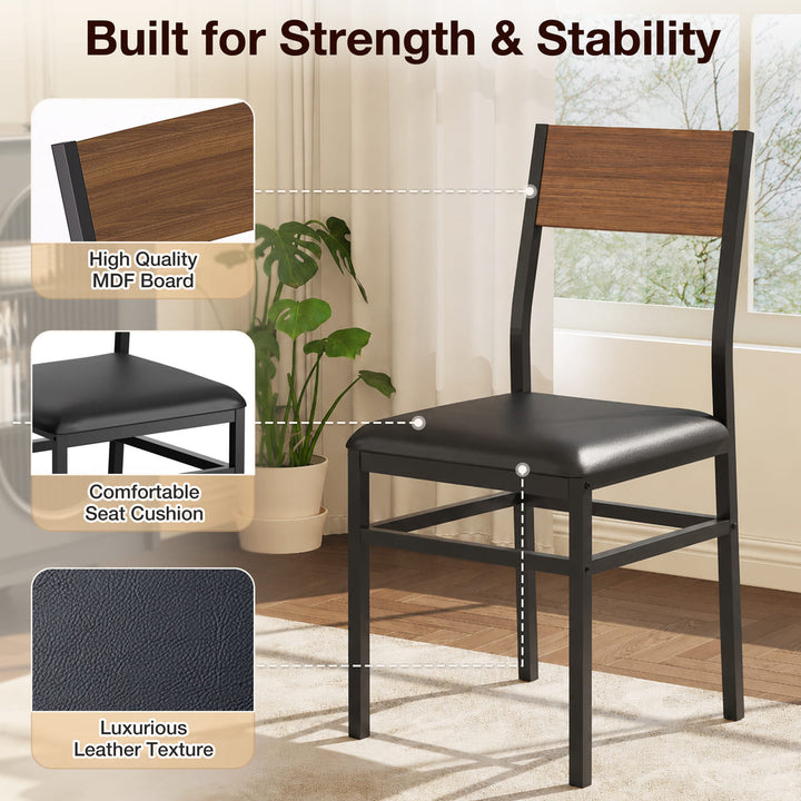 Indoor Dining Set with Bench, 4-Piece