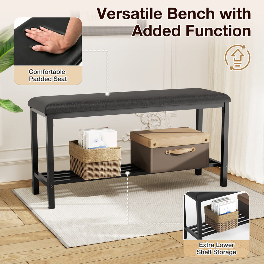 Indoor Dining Set with Bench, 4-Piece