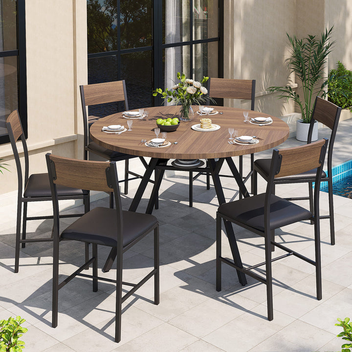Indoor Round Dining Set, 7-Piece