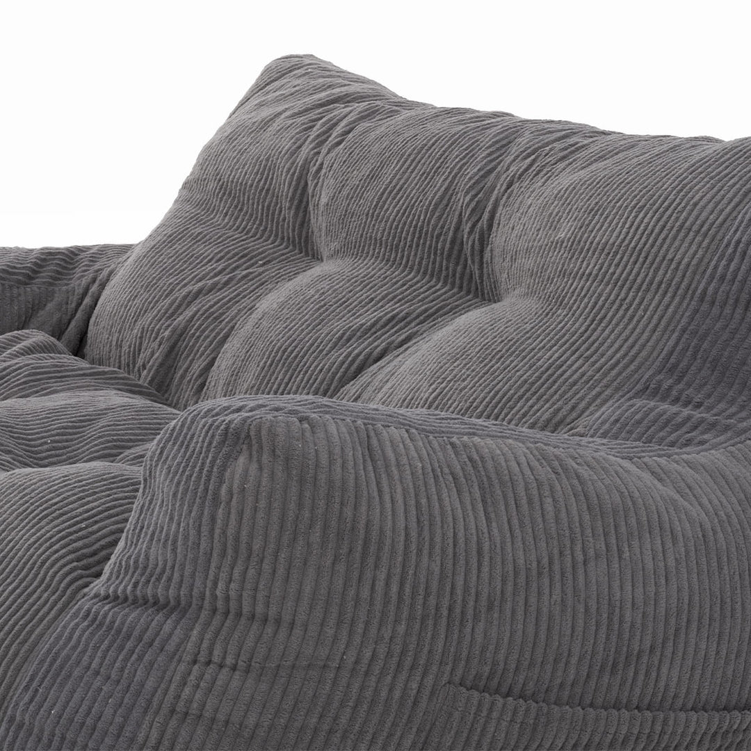 Pamapic 2-Seat Structured Big Bean Bag Chairs for Adult