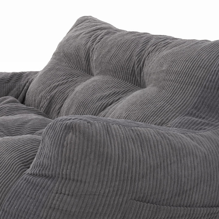 Pamapic 2-Seat Structured Big Bean Bag Chairs for Adult