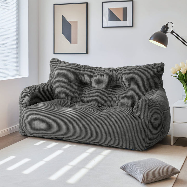 Pamapic Loveseat Big Bean Bag Couch for Dorm