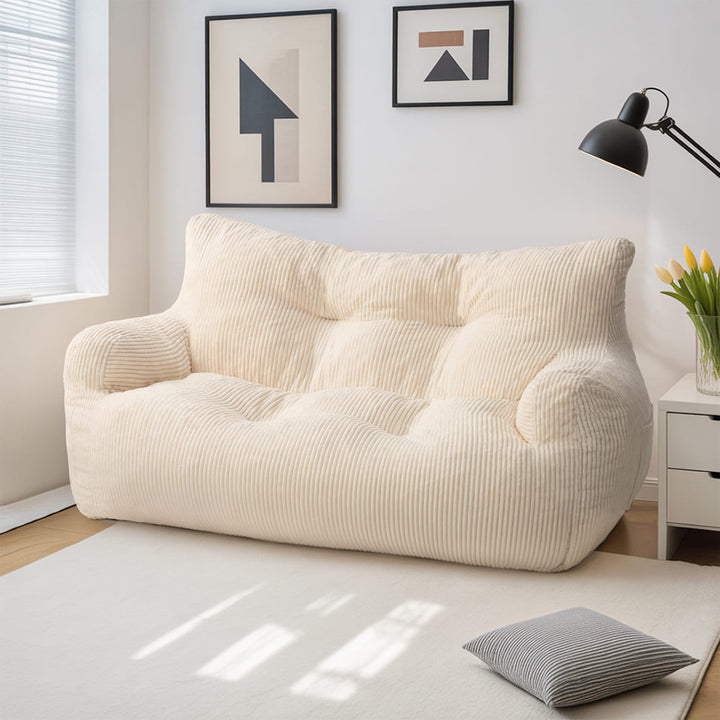 Pamapic Loveseat Big Bean Bag Couch for Dorm