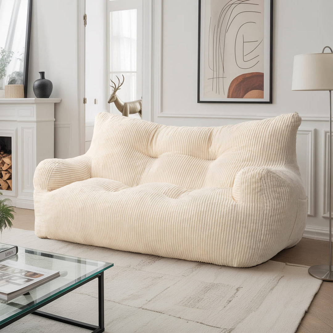 Pamapic Loveseat Big Bean Bag Couch for Dorm