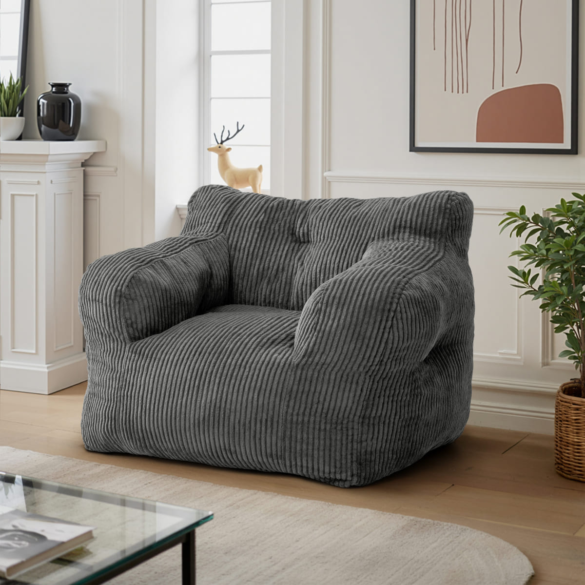 & Corduroy Bean Bag Chair