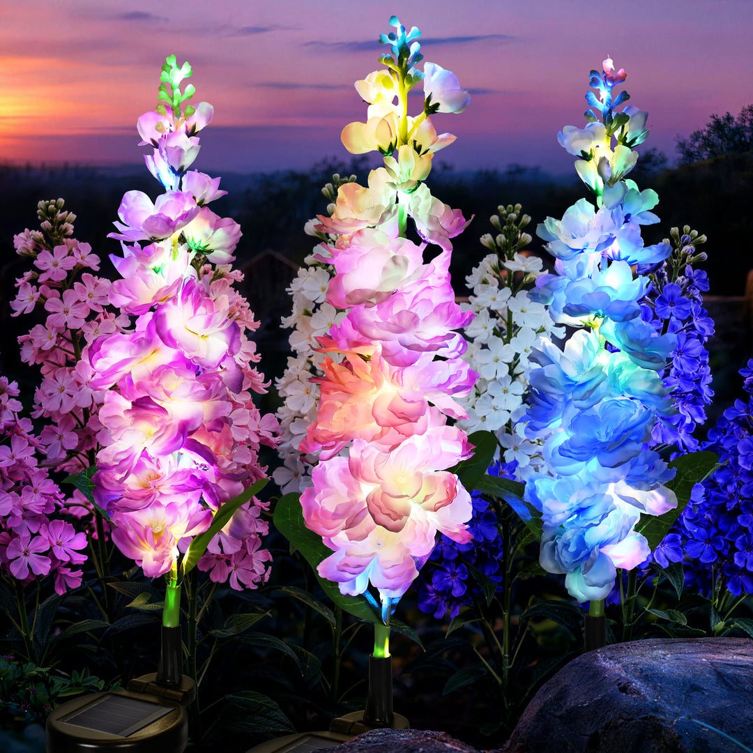 Eternal Bloom Vivid Solar Flower Light