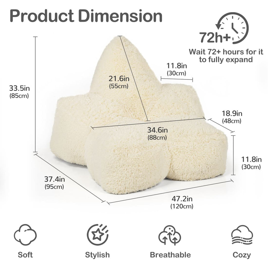 Pamapic High Back Giant Bean Bag Chair for Adults