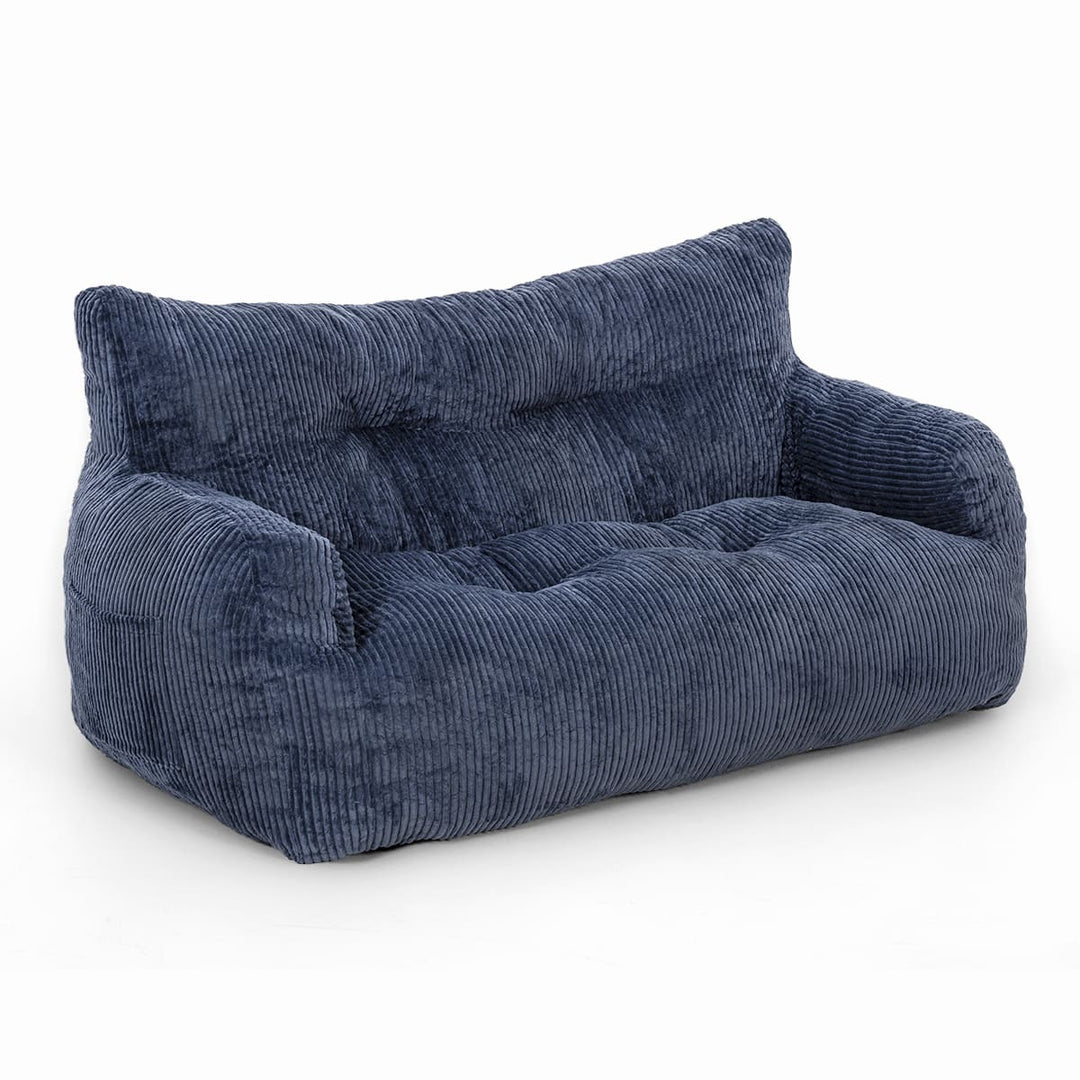 Pamapic 2-Seat Structured Big Bean Bag Chairs for Adult