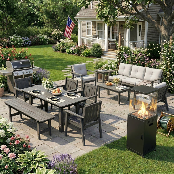 Family Dining & Lounge Bundle, Free Heater Included