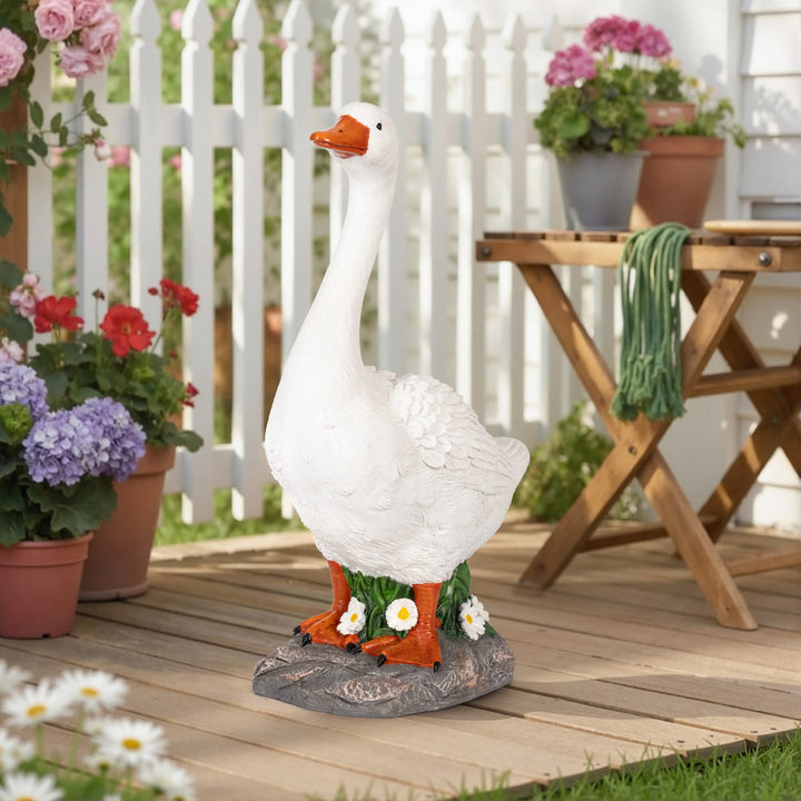 Porch Goose Statue, 19" H