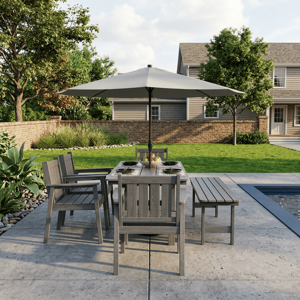HDPE Patio Furniture Set
