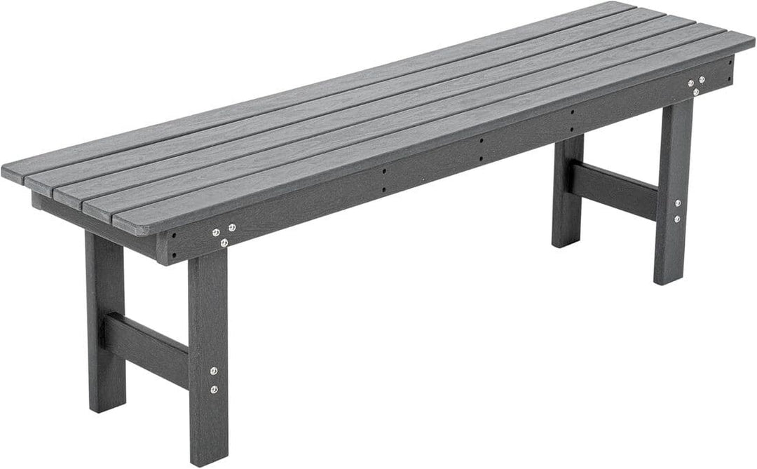 Pamapic HDPE Outdoor Dining Table and Chairs with Umbrella Hole