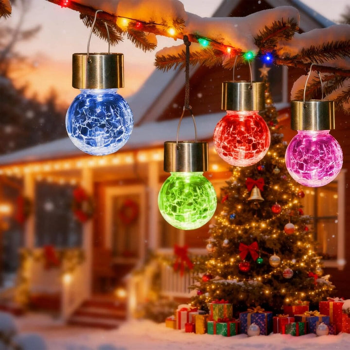 12 Pack Outdoor Hanging Christmas Decoration Solar Light