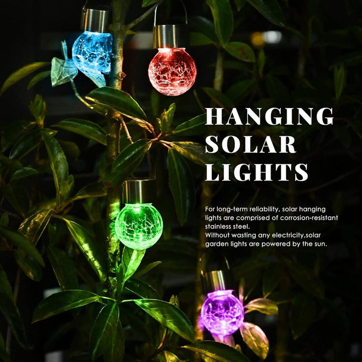 12 Pack Outdoor Hanging Christmas Decoration Solar Light