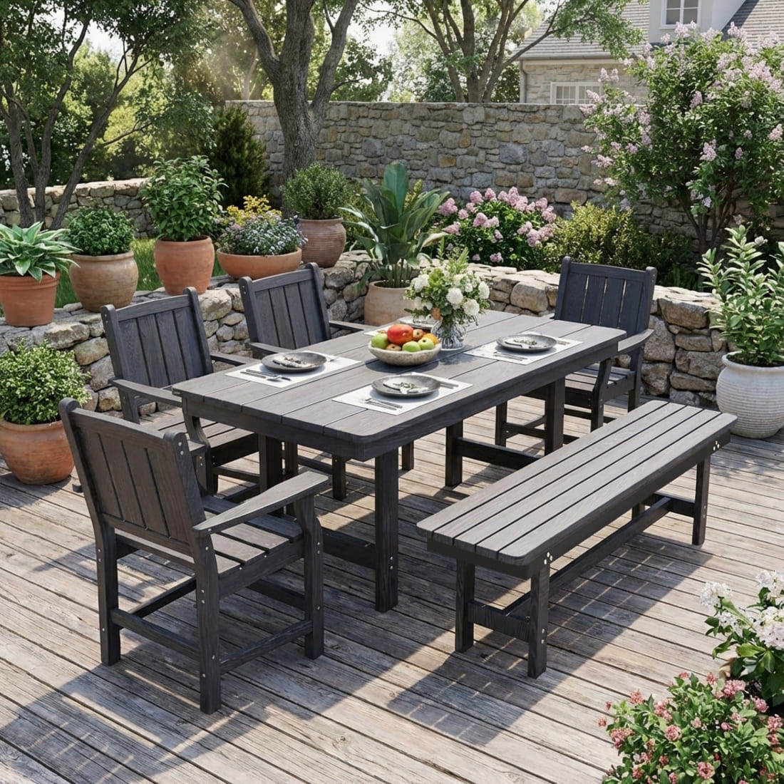 HDPE Patio Furniture Set | Pamapic