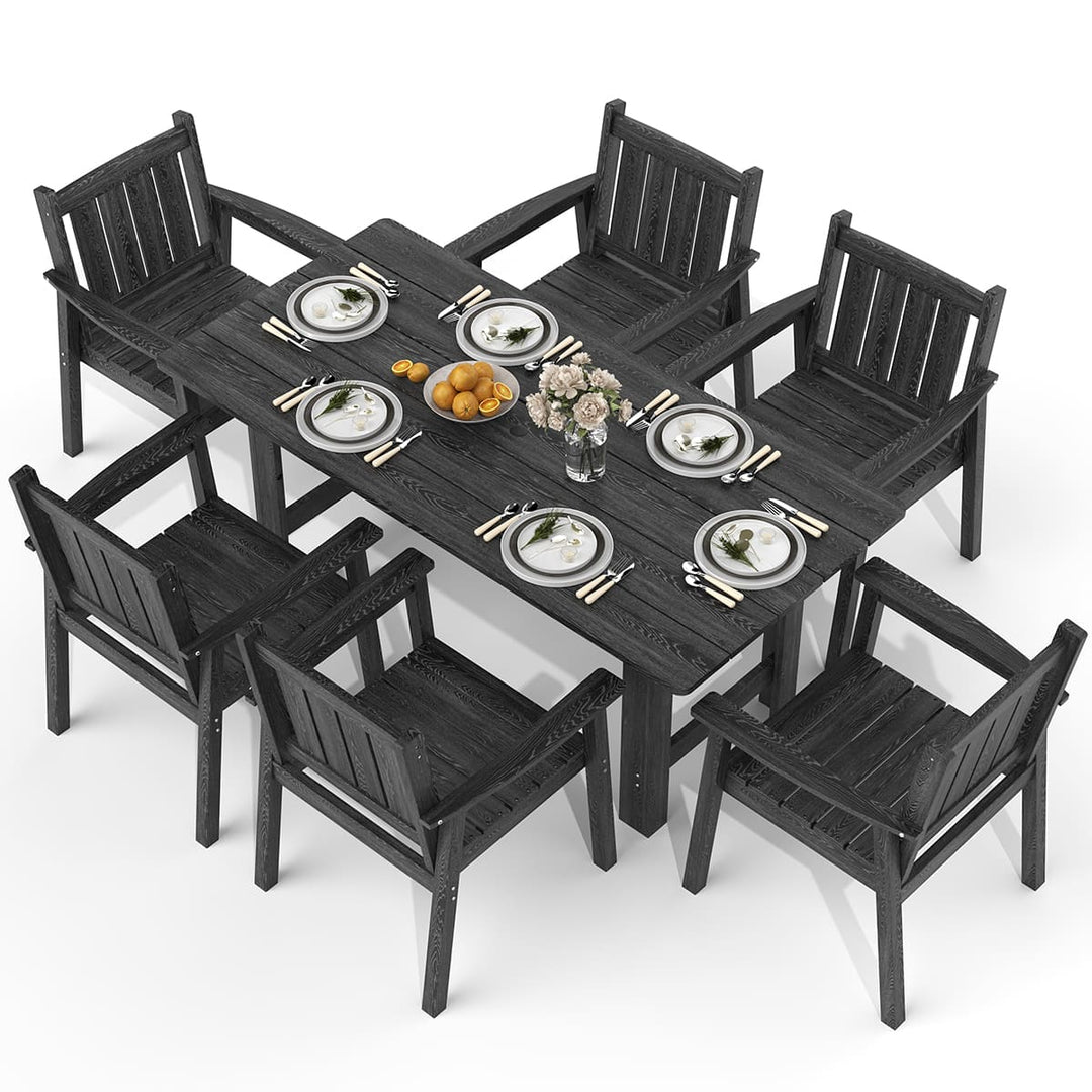 Corex HDPE Outdoor Dining Set, 6-Piece