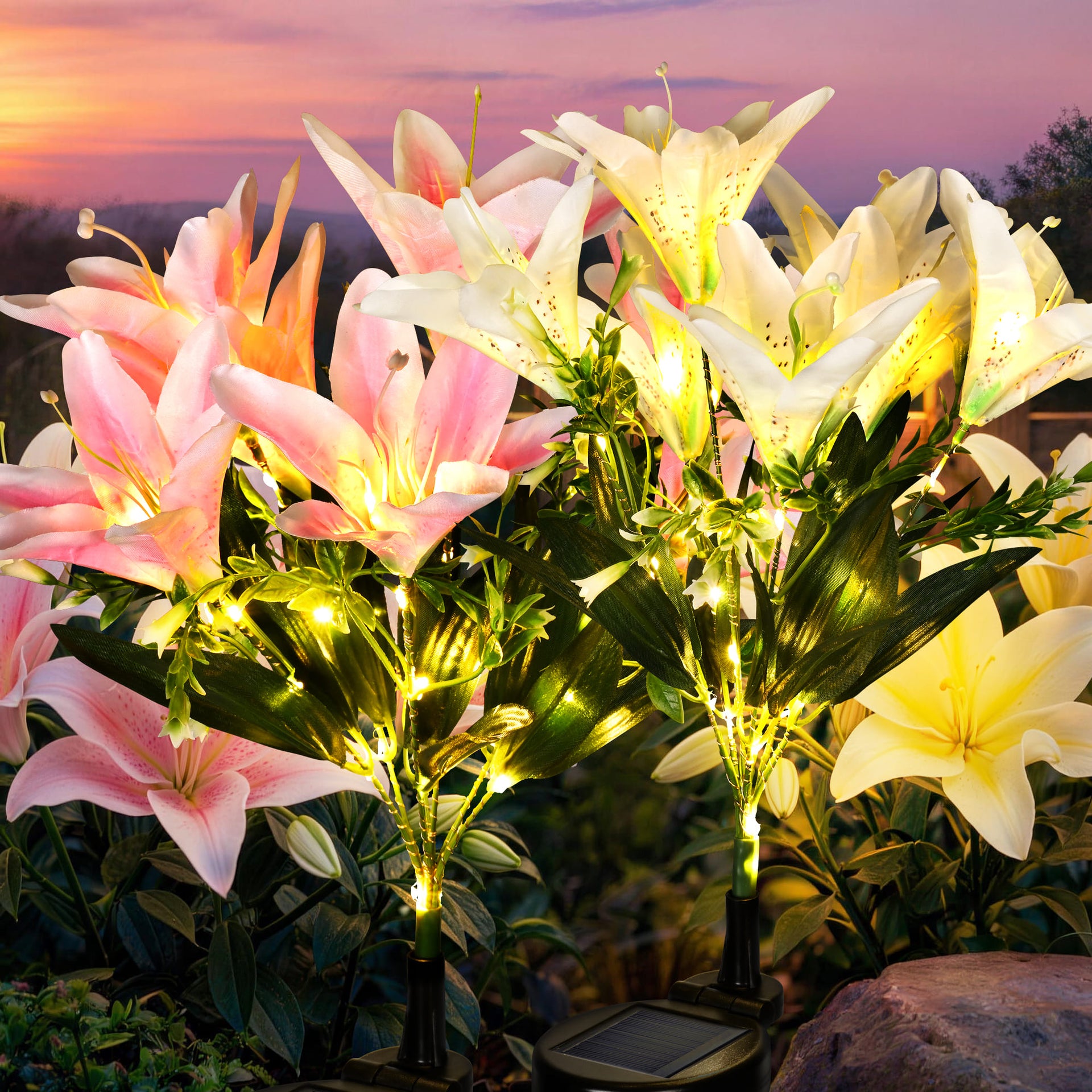 Eternal Bloom Vivid Solar Flower Light