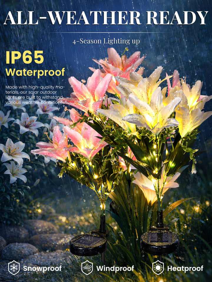 Eternal Bloom Vivid Solar Flower Light