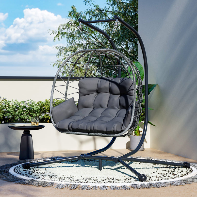 Pamapic Double Swing Egg Chair