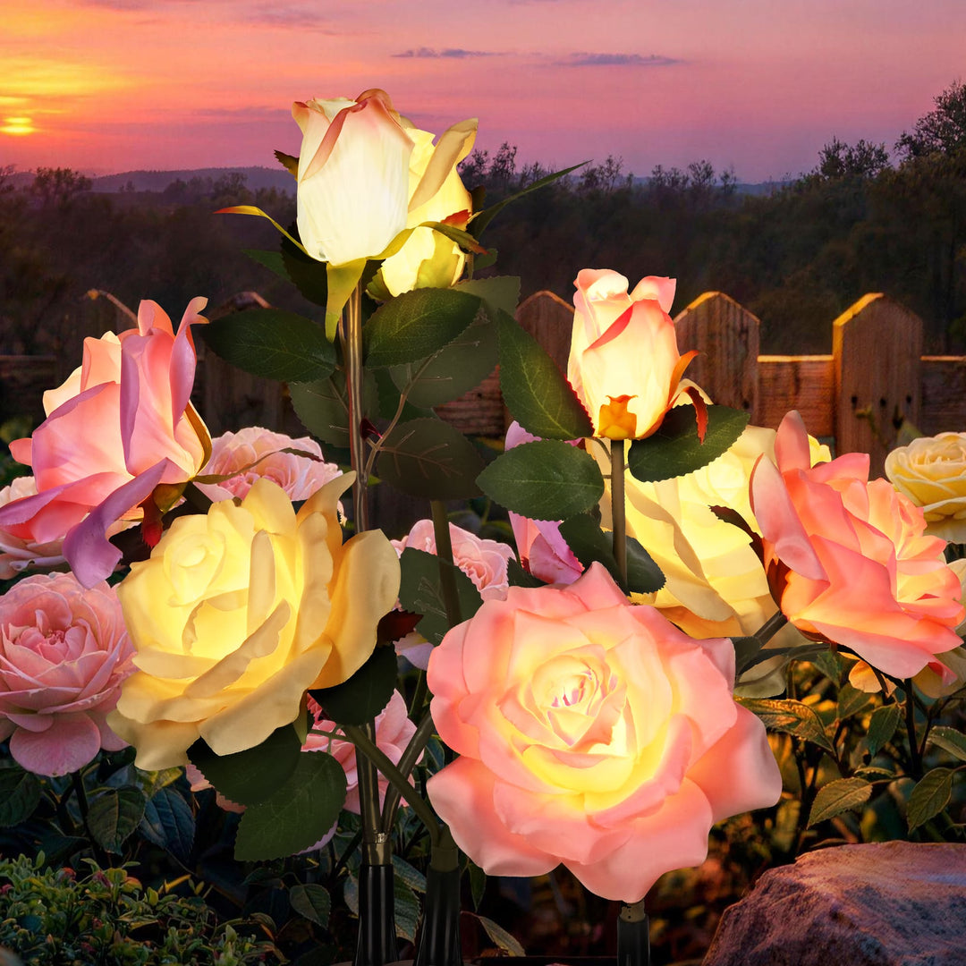 Eternal Bloom Vivid Solar Flower Light