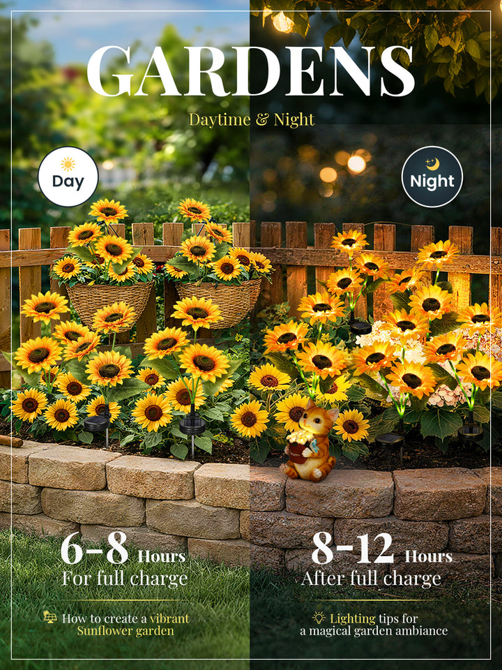 Eternal Bloom Vivid Solar Flower Light