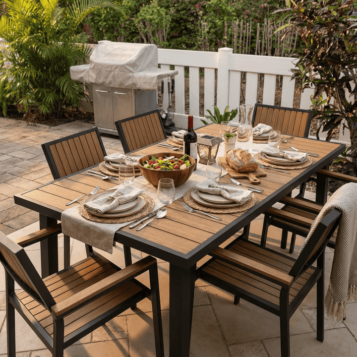Grain Outdoor Dining Set, 8-Piece