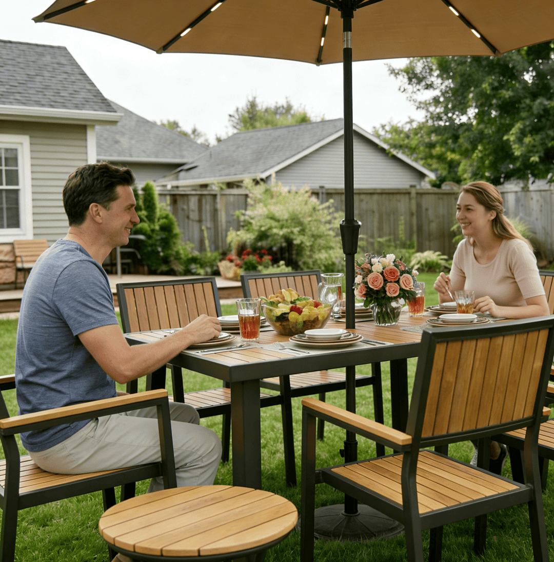 Grain Outdoor Dining Set, 8-Piece