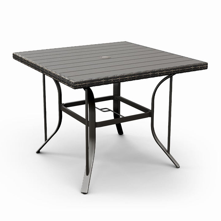 Weave Outdoor Dining Set, 5-Piece, Full Swivel