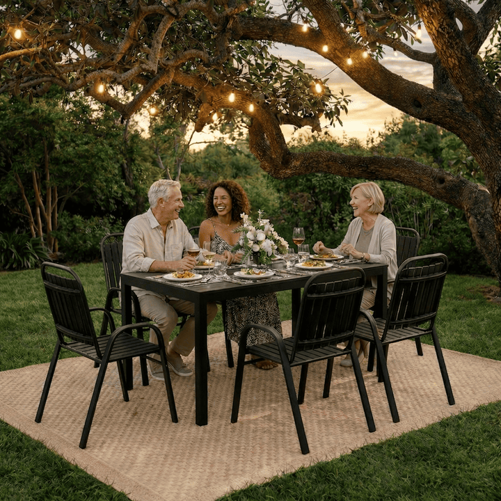 Forge Stackable Dining Set, 7-Piece