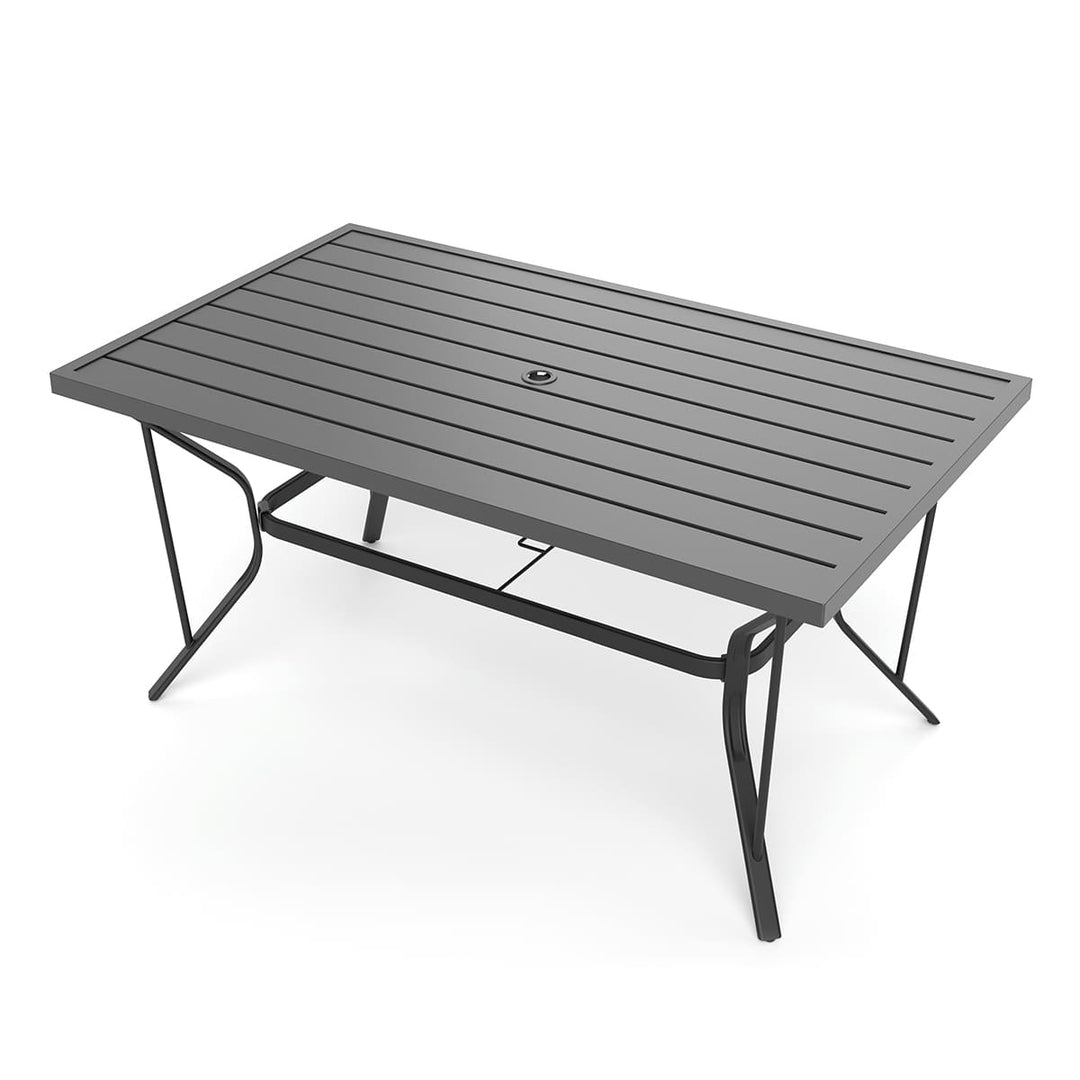 Lume Textilene Outdoor Dining Set, 7-Piece, 2 Swivel