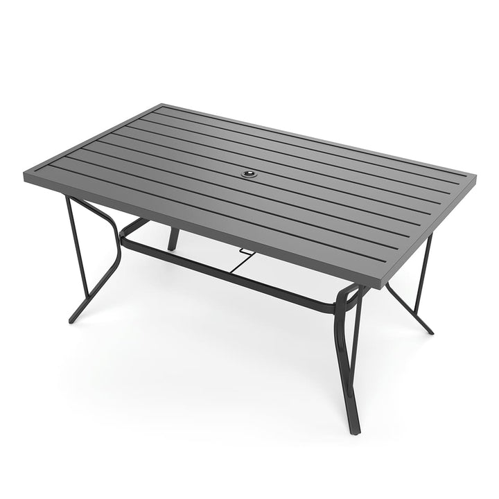 Lume Textilene Outdoor Dining Set, 7-Piece, 2 Swivel