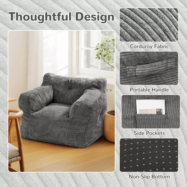 Pamapic Teens Bean Bag Chairs for Reading Room, Dorm & Bedroom