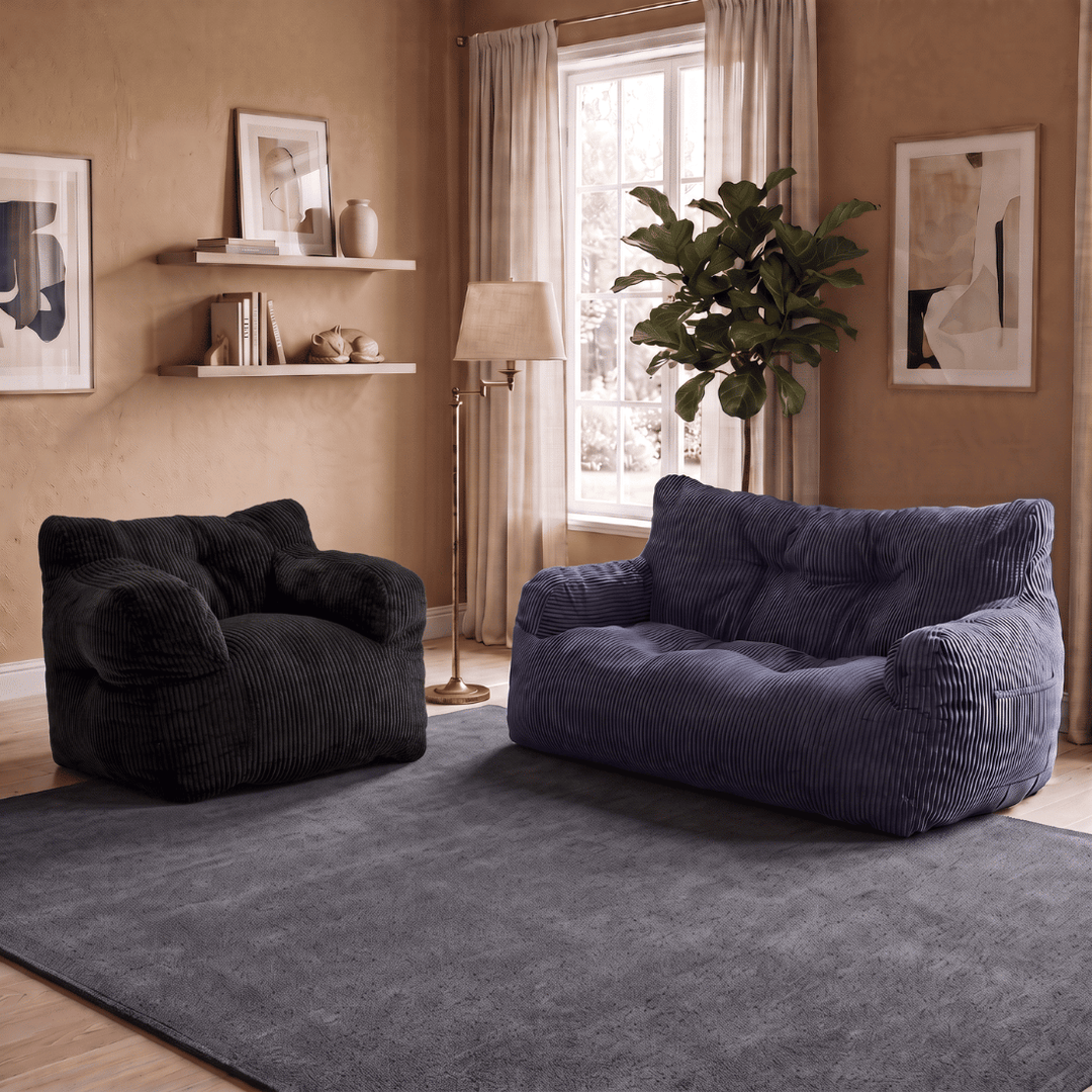 Family Bean Bag Sofa Set, Pro + Single Seat