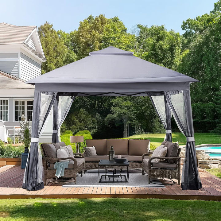 Pamapic Metal Outdoor Pop up Gazebo